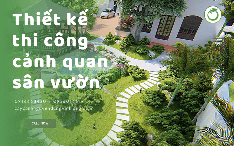 thi công cảnh qian sân vườn Vĩnh Long